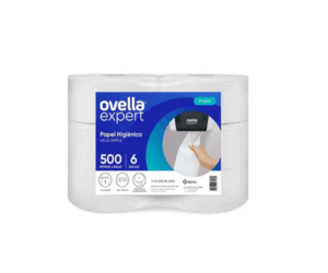 Papel Higiénico Ovella 6x500 Metros para empresas y baños de alto tráfico