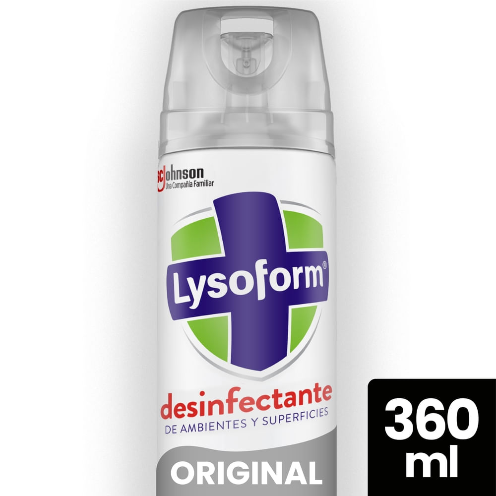 Desinfectante Lysoform Original Aerosol 360 cc