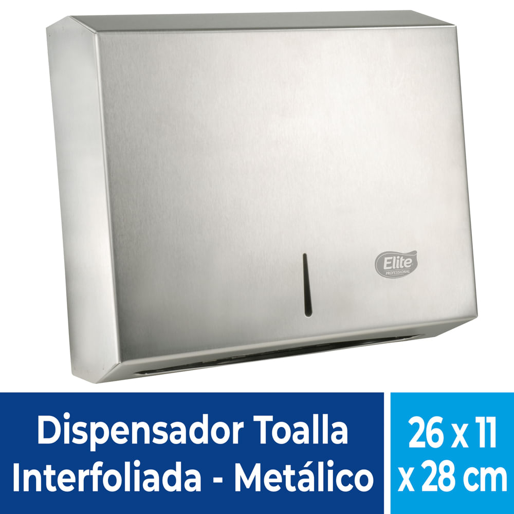 Dispensador de Toalla Interfoliada Elite Acero Inoxidable 92660