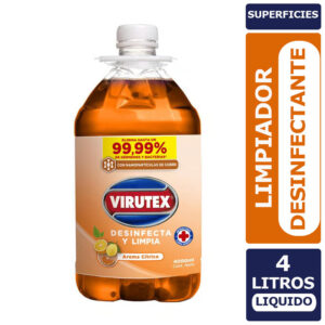 Limpiador Desinfectante Virutex Cítrico 4 Litros
