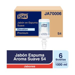 Jabón en Espuma Suave Tork Premium 6 Unidades de 1000 ml
