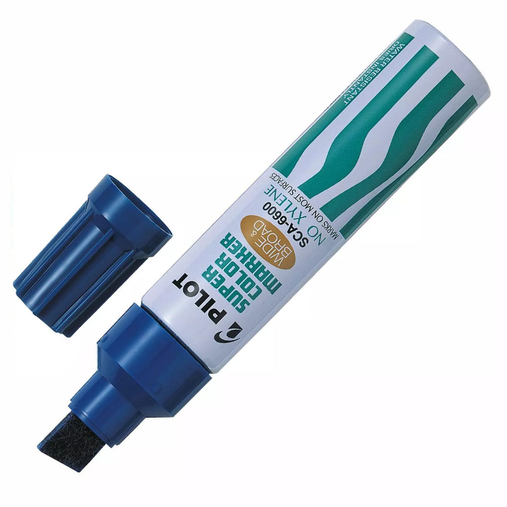 Marcador Permanente Pilot Jumbo Azul Punta Biselada