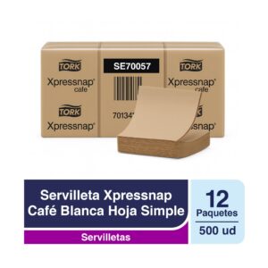 Servilleta Tork Xpressnap Café 12 Paquetes de 500 Hojas