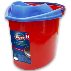 Balde Virutex con Escurridor para Mopa 14 Litros